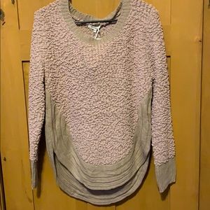 Medium large hi-low blush sweater